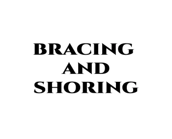Bracing And Shoring | General Contracting Services | Granite Environmental LLC